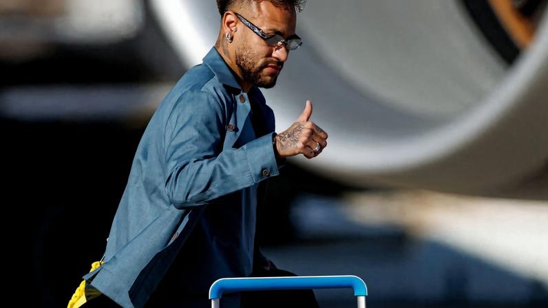 Neymar chega à concentração da seleção brasileira para a Copa do Mundo em Newark 2 de junho de 2026 Caean Couto-Imagn Images