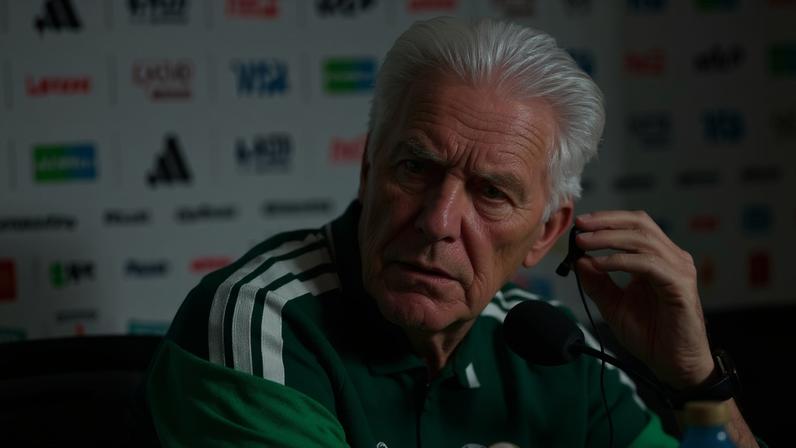 Hugo Broos, técnico da seleção da África do Sul — Foto: REUTERS/Henry Romero