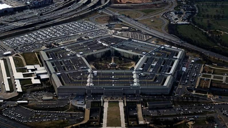 O Pentágono visto do ar em Washington, EUA, 3 de março de 2022