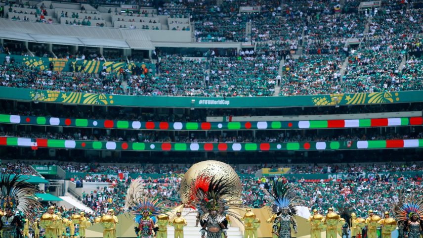 Soccer Football - FIFA World Cup 2026 - Group A - Mexico v South Africa - Estadio Azteca, Mexico City, Mexico - June 11, 2026 Performers during the opening ceremony before the match REUTERS/Eloisa Sanchez