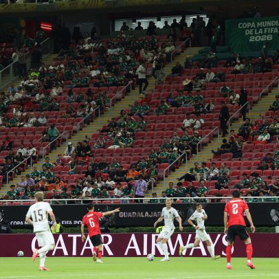 Internautas criticam estádio vazio no duelo Coreia do Sul x República Tcheca
