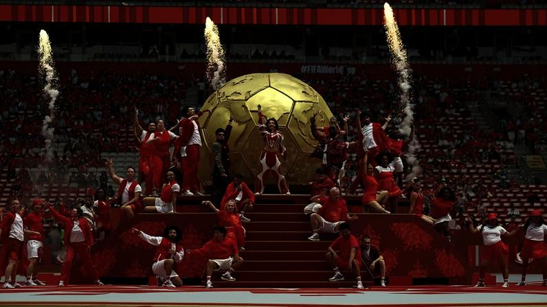 Cerimônia de abertura antes da partida Canadá x Bósnia e Herzegovina no Estádio de Toronto, Toronto, Canadá