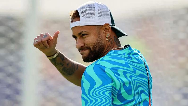Neymar Jr antes de Brasil x Marrocos — Foto: Reuters/Caean Couto