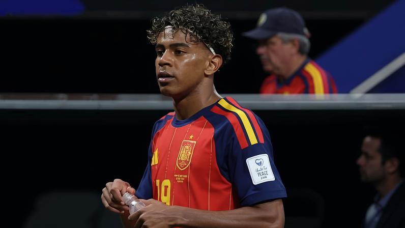 Lamine Yamal, atacante da Espanha na Copa — Foto: Reuters/Jordan Godfree