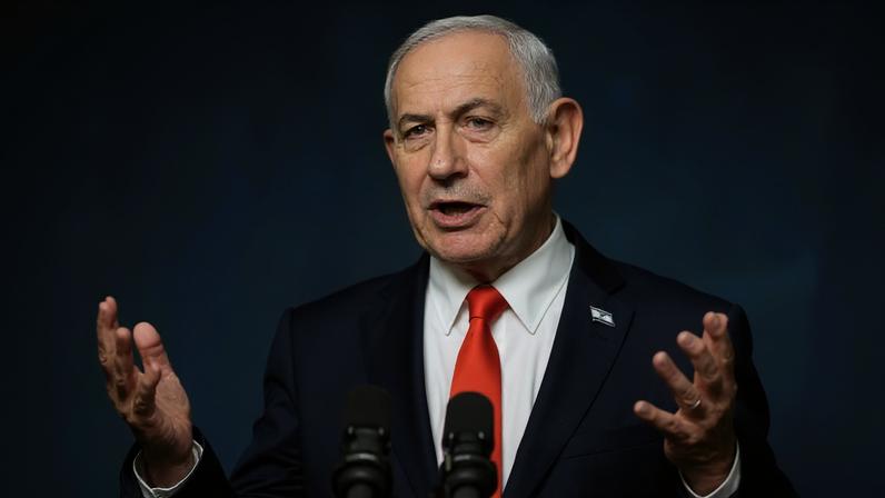 Benjamin Netanyahu em discurso divulgado nesta segunda-feira (15/06)