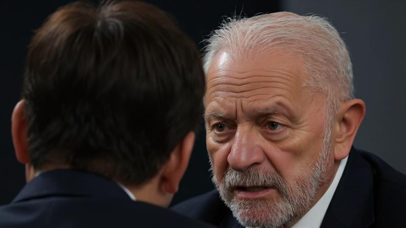 Lula em uma reunião sobre crescimento econômico no G7, na França. — Foto: Christian Hartmann / Reuters