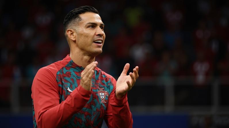 Cristiano Ronaldo aquece antes de Portugal x RD Congo — Foto: IMAGN IMAGES via Reuters/Troy Taormina