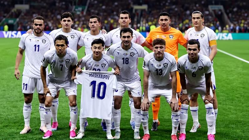 Seleção do Uzbequistão na Copa do Mundo 2026 — Foto: Raquel Cunha/Reuters