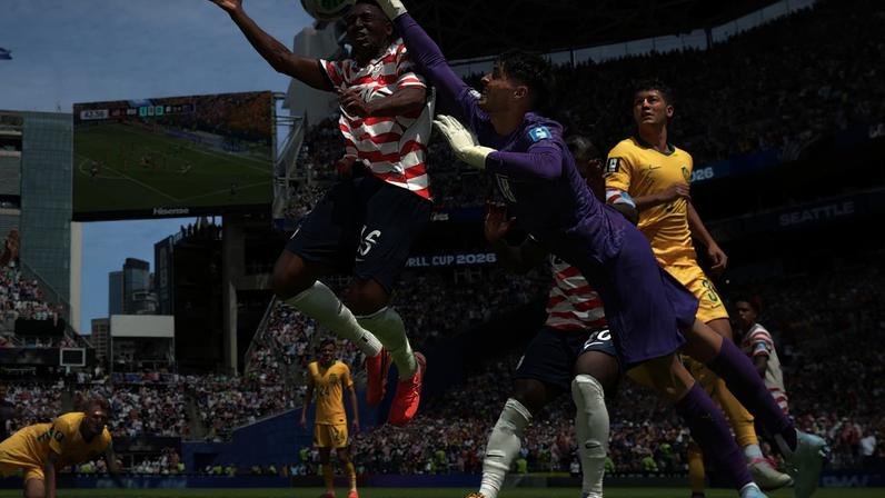 Alex Freeman of the U.S. scores their second goal