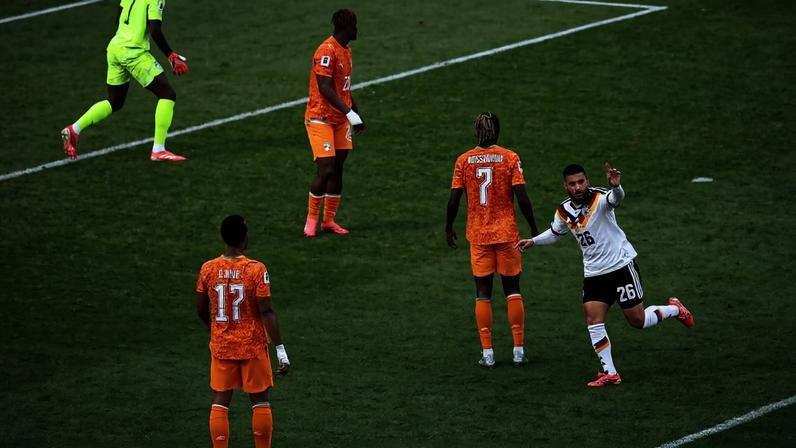 Germany's Deniz Undav celebrates scoring their second goal