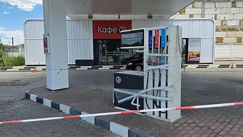 Posto de gasolina fechado em Saki, na Crimeia 22 de junho de 2026 Foto tirada com um celular. REUTERS/Alexey Pavlishak