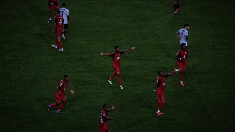 Soccer Football - FIFA World Cup 2026 - Group H - Uruguay v Cape Verde - Miami Stadium, Miami Gardens, Florida, U.S. - June 21, 2026 Cape Verde's Laros Duarte, Steven Moreira, Yannick Semedo, Sidny Lopes Cabral and Diney Borges react after the match REUTERS/Paul Childs TPX IMAGES OF THE DAY