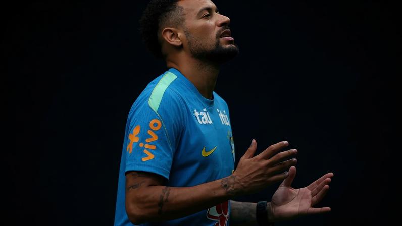 Brazil's Neymar Jr. during training IMAGN IMAGES via Reuters/Vincent Carchietta