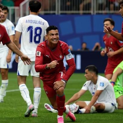 Cristiano Ronaldo faz dois gols e Portugal vence Uzbequistão por 5 a 0