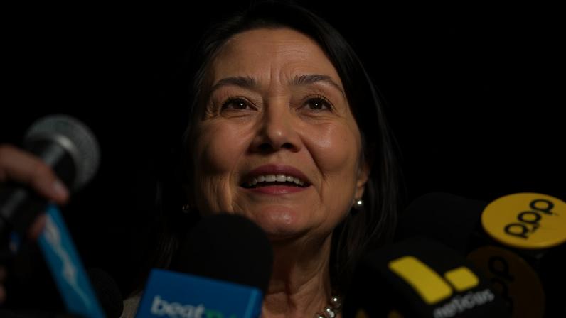 Keiko Fujimori, candidata de direita em eleição presidencial no Peru. Foto de 19 de junho de 2026. — Foto: REUTERS/Stifs Paucca/File Photo