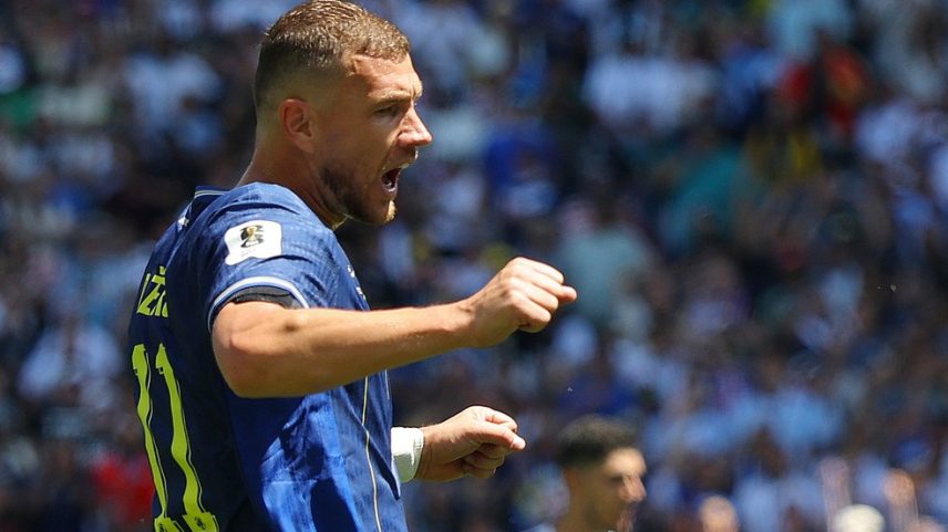 Dzeko - Bósnia x Catar - Copa do Mundo — Foto: REUTERS/Carlos Barria