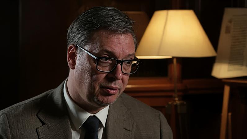 O presidente da Sérvia, Aleksandar Vucic
