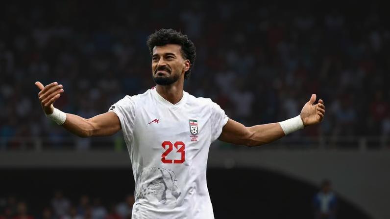 Rezaeian comemora gol marcado contra o Egito na Copa do Mundo — Foto: IMAGN IMAGES via Reuters/Troy Wayrynen