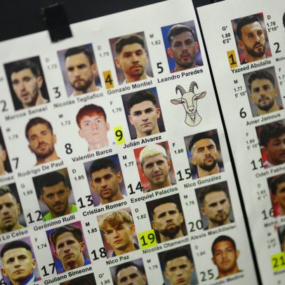 Messi vira referência visual em filmagem para identificar jogadores da Argentina e Jordânia