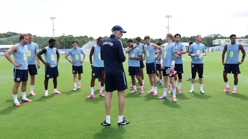 Inglaterra em treino nos Estados Unidos — Foto: Inglaterra.
