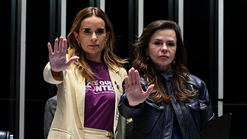 Mesa: 1ª secretária da Mesa do Senado Federal, senadora Daniella Ribeiro (PP-PB); relatora do PL 6.674/2025, senadora Professora Dorinha Seabra (União-TO).