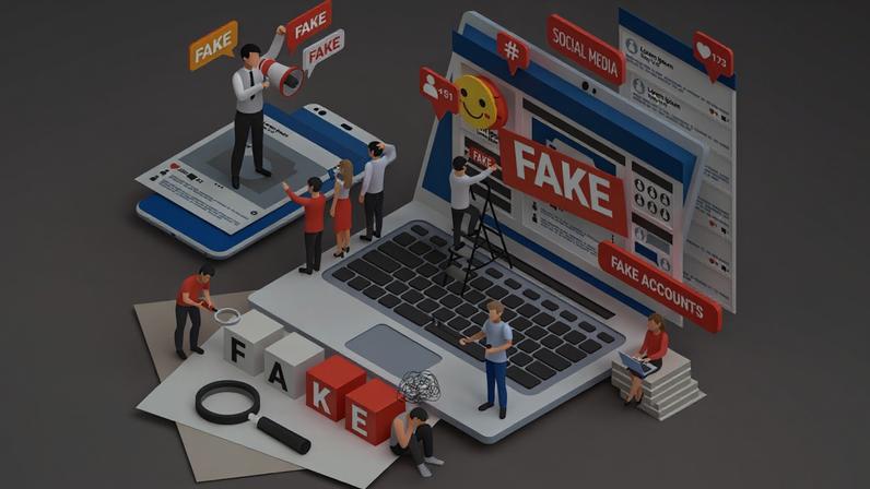 Conteúdos manipulados podem influenciar eleitores e dificultar a identificação do que é real nas redes sociais – Foto: macrovector/Magnific