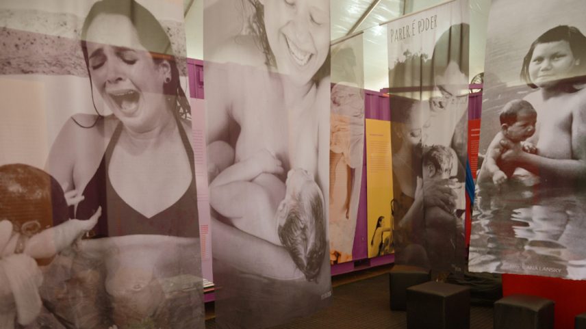 Exposição Sentidos do Nascer tem o objetivo de incentivar o parto normal, a percepção do nascimento e as sensações de todas as etapas de uma gestação – Foto: José Cruz/Agência Brasil
