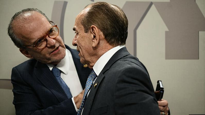 Mesa: senador Fernando Dueire (PSD-PE); presidente da CAS, senador Marcelo Castro (MDB-PI).