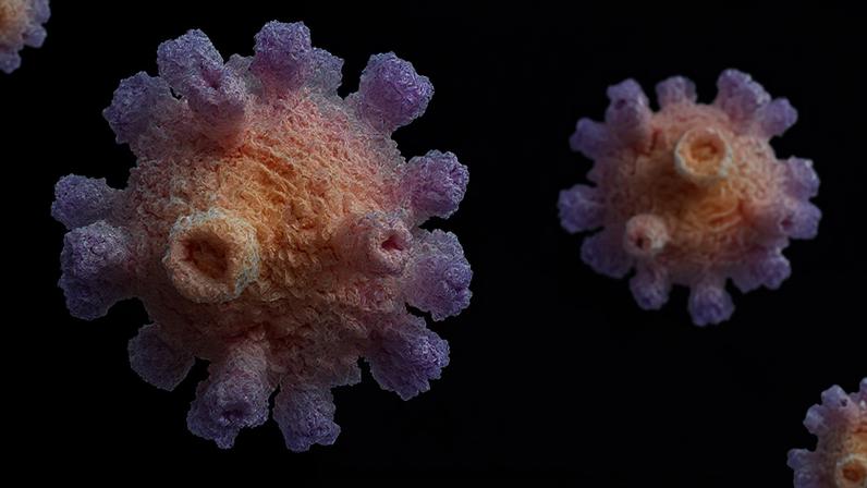 Coroa biomolecular, que se forma ao redor das vesículas do vírus, modula resposta imune do hospedeiro - Foto: kjpargeter/Magnific