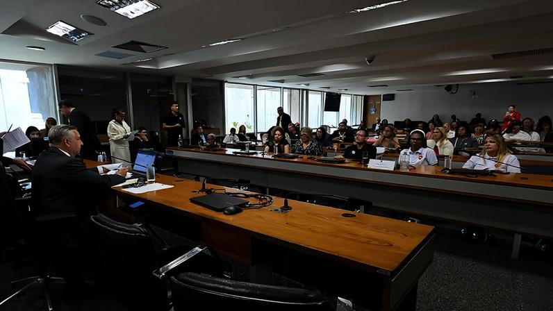 Bancada: diretora da Feira Permanente do Guará, Nalva Gomes; presidente da Feira Permanente de São Sebastião, Adeniza Oliveira.