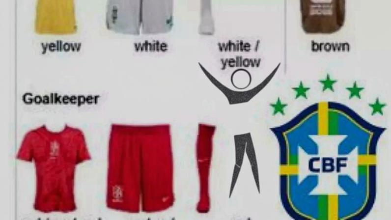 Seleção Brasileira terá uniforme vermelho.