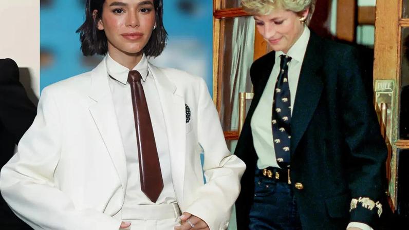 Sabíamos que alfaiataria era chique, mas estes 32 looks de Bruna Marquezine, Marina Ruy Barbosa, Lady Di e mais famosas com smoking completo ou blazer redefiniram a elegância.