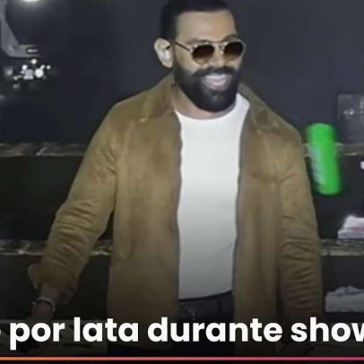Pablo do Arrocha é atingido por lata em show na Bahia e aciona a polícia