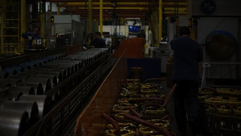 Linha de produção de motores de baixa tensão da Weg em Jaraguá do Sul (SC) — Foto: Rogerio Vieira/Valor