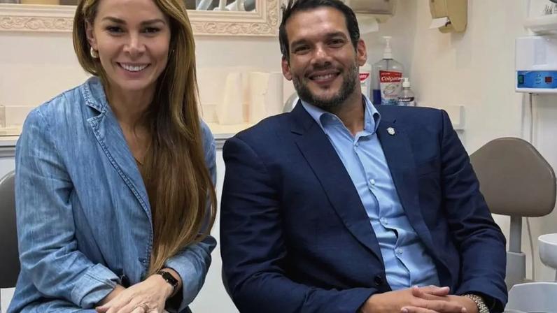 Dentista Gabrielle Freire atendeu o presidente da CBF Samir Xaud