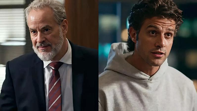 Descubra o que aconteceu nos bastidores da novela 'Quem Ama Cuida'. Dan Stulbach revela improviso tenso com Chay Suede que mudou o rumo da cena