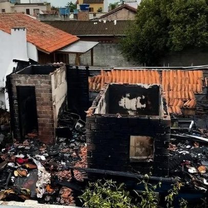 Família Braga busca auxílio para recomeçar após incêndio devastador