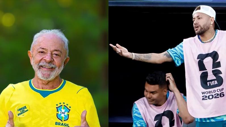 Lula ironiza situação de Neymar e o chama de "primeiro convocado home office do mundo"