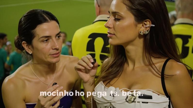 Foto: Reprodução/TikTok - Legenda: Biancardi questiona Duda Fournier sobre termos de futebol e viraliza / Jogada10