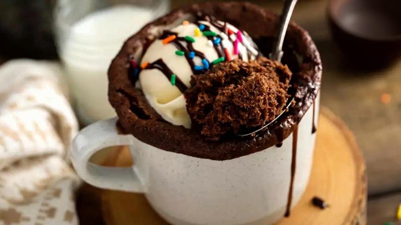 Brownie de chocolate com sorvete