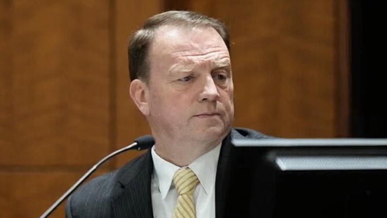 Christopher Ballard at a hearing in Provo, Utah. Defense attorneys argued that Ballard’s conduct interfered with Tyler Robinson’s right to a fair trial.
