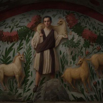 Pintura do século III retrata Jesus como Bom Pastor encontrada na Turquia