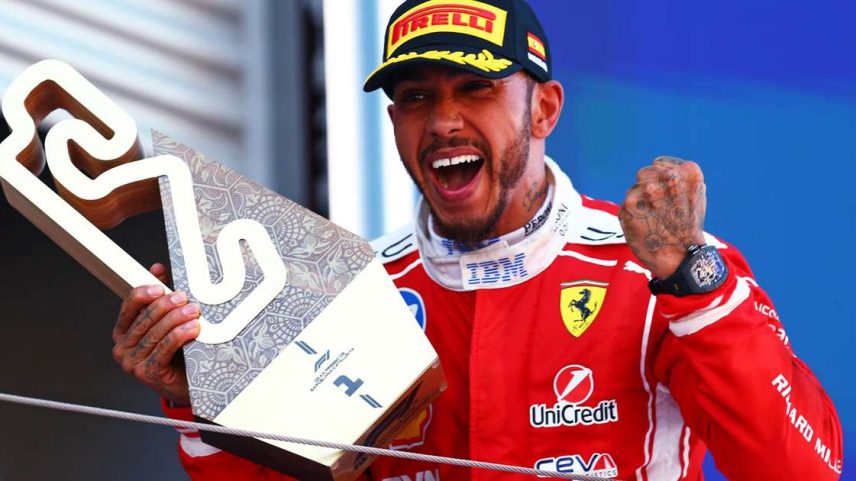Lewis Hamilton conquistou primeira vitória com a Ferrari em Barcelona