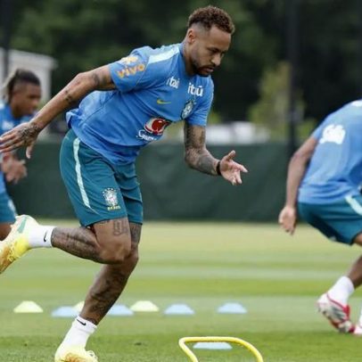 Neymar treina novamente e pode enfrentar a Escócia