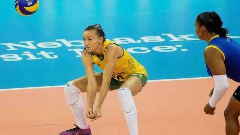 Gabi, ponteira da seleção brasileira feminina de vôlei
