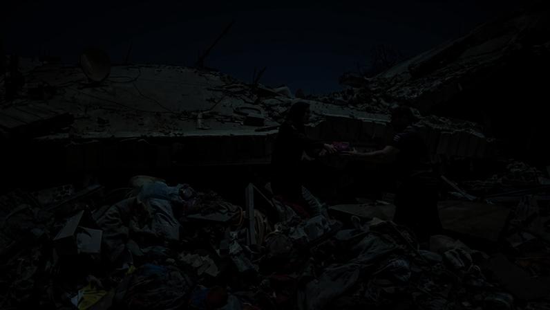Recovering belongings from the rubble of a destroyed home near Nabatieh, Lebanon, on Monday.