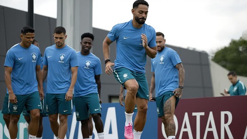 Treino da Seleção Brasileira nos Estados Unidos