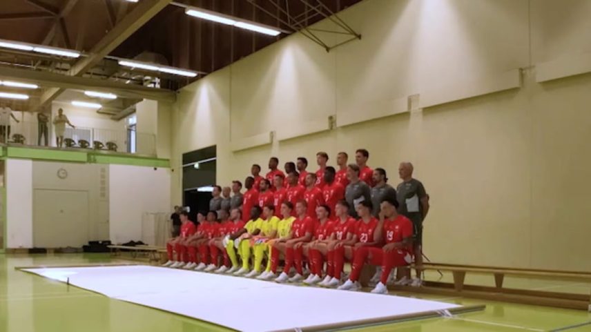 Bastidores revelam a foto oficial da Suíça para a Copa do Mundo