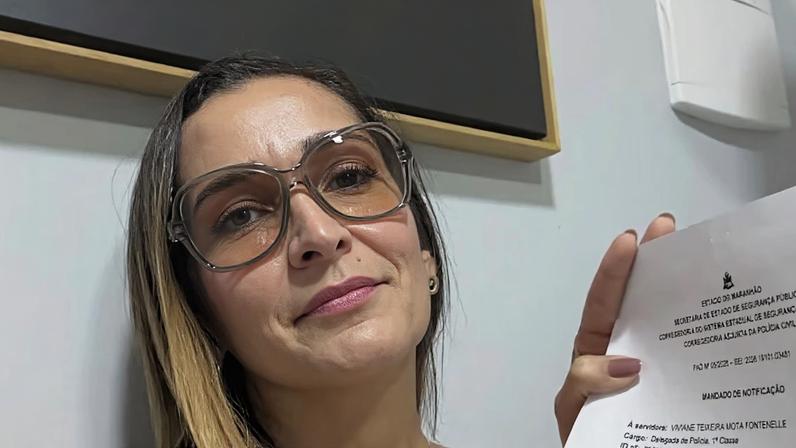 Viviane Fontenelle, delegada da Polícia Civil do Maranhão, teve processo contra ela arquivado