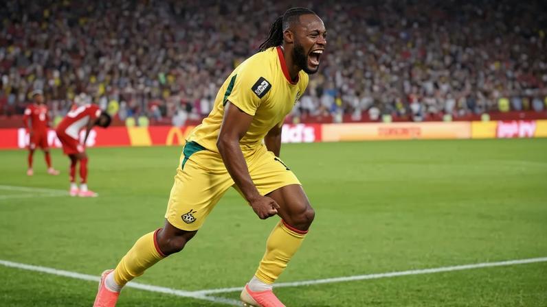 Antoine Semenyo em ação pelo Manchester City em 2026 –